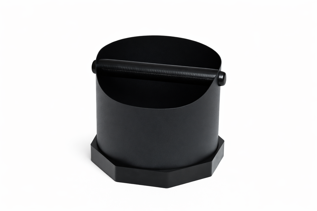 Inox Noker za espresso kolačiće – Crni (Knock Box)